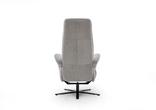 Sessel - Größe M, Relaxfunktion, Stoff, Silbergrau