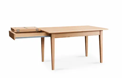 Esstisch - ausziehbar, LB ca. 130x90 cm, Kernbuche massiv