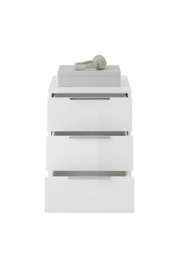 Rollcontainer - B ca. 45 cm, Weiß