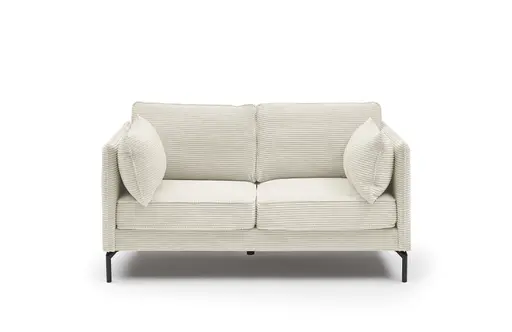 Sofa - 2-Sitzer, Stoff, Creme