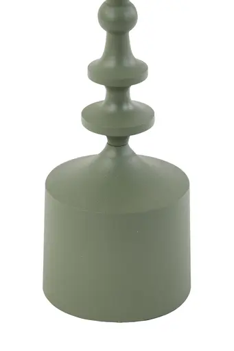 Kerzenleuchter - DH ca. 10x34 cm, Olivegrün