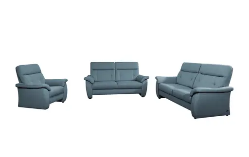 Sofa Caracas - 2,5-Sitzer Standard, Stoff, Blau