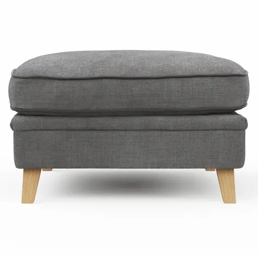 Hocker Mapleton - Stoff, Anthrazit