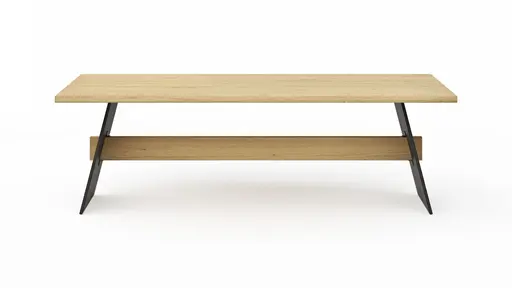 Esstisch Phoenix - LB ca. 240x100 cm, Eiche massiv, Bianco geölt