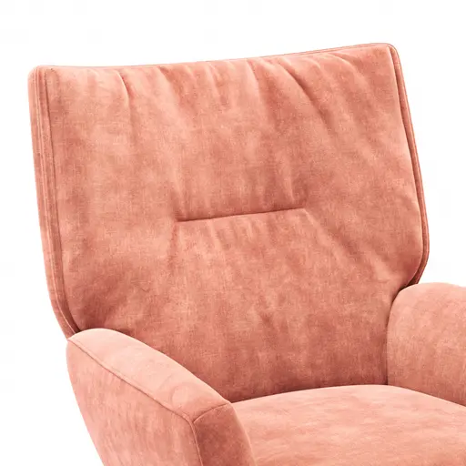 Sessel Maximilian - Stoff, Lachs