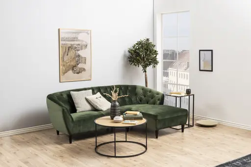 Lap-Top-Tisch - LB ca. 43x35 cm, Wildeiche Nachbildung, Schwarz