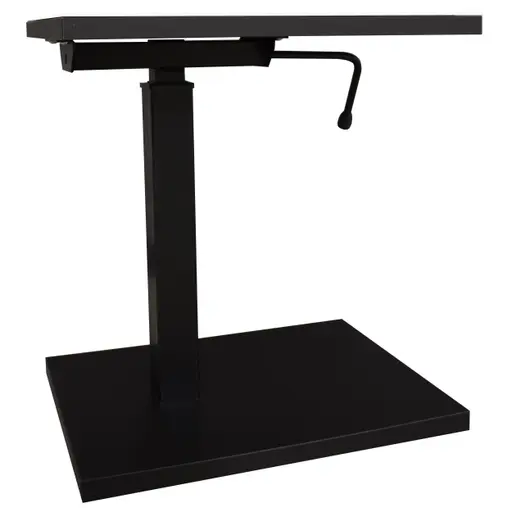 Beistelltisch - höhenverstellbar, LB ca. 45x35 cm, Weiß, Schwarz