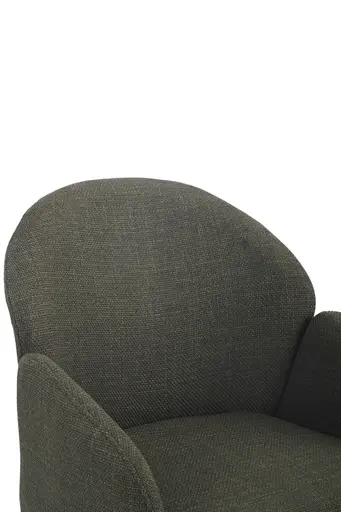 Armlehnstuhl - drehbar, Stoff, Grün