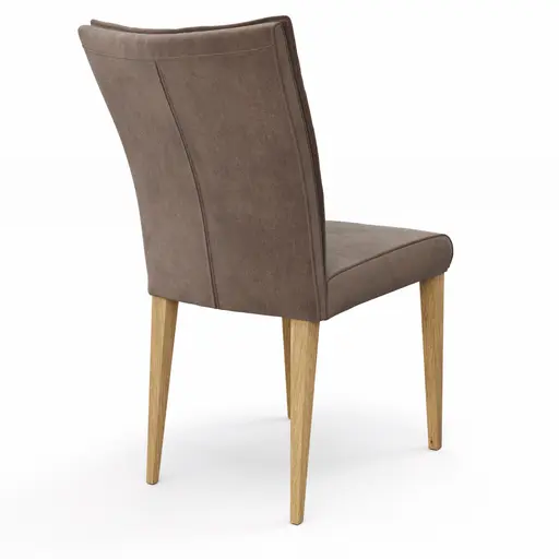 Stuhl Florea - Stoff, Dunkelbraun