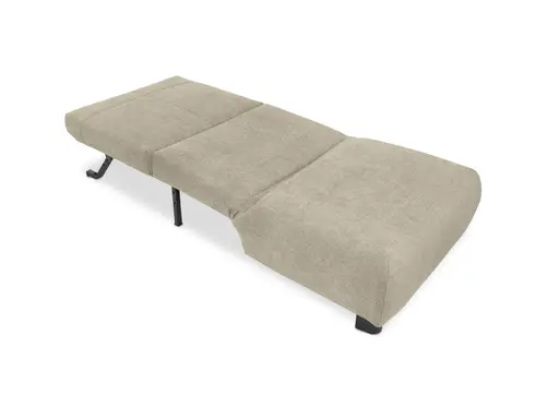  Faltsessel EBBY - ohne Armlehne inkl. Schlaffunktion, Stoff, Taupe