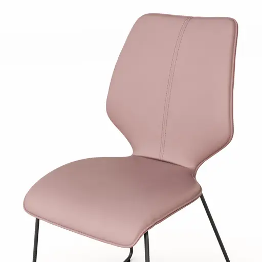 Stuhl Penthouse - Leder, Mauve, Kufen, Anthrazit