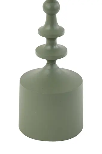 Kerzenleuchter - DH ca. 10x42 cm, Olivgrün