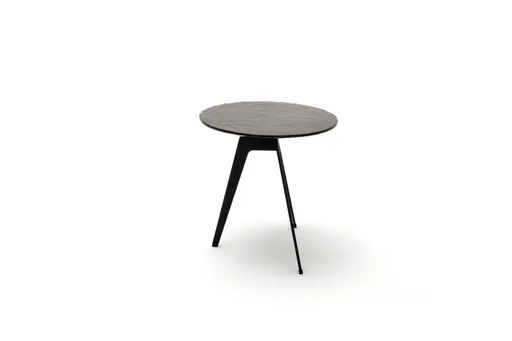 Beistelltisch Susa - DH ca. 50x50 cm, Schmelzglas, Bronze