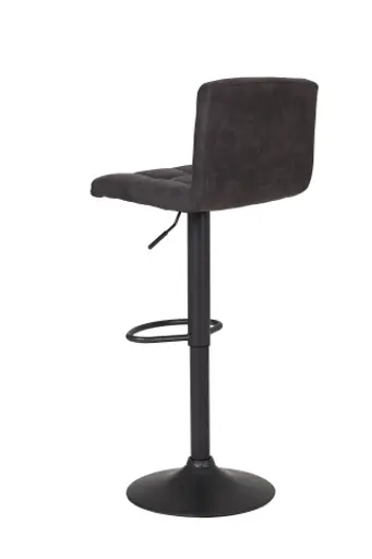 Barhocker - höhenverstellbar, Stoff, Anthrazit