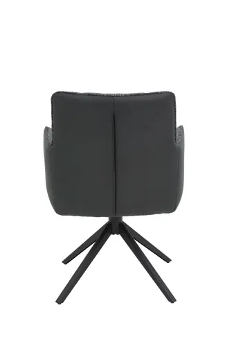 Armlehnstuhl - drehbar, Stoff, Anthrazit