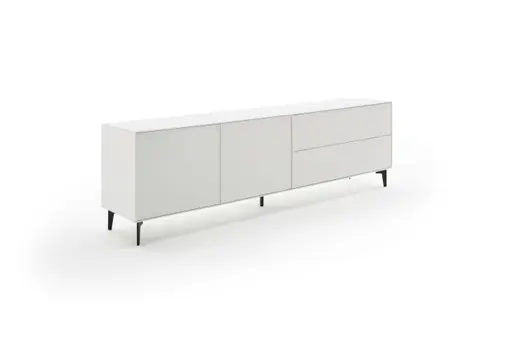Sideboard Casello - BHT ca. 225x74x47 cm, Lack Matt, Weiß