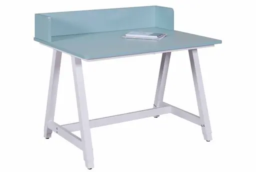 Schreibtisch - höhenverstellbar, LB ca. 80x60 cm, Blau, Weiß