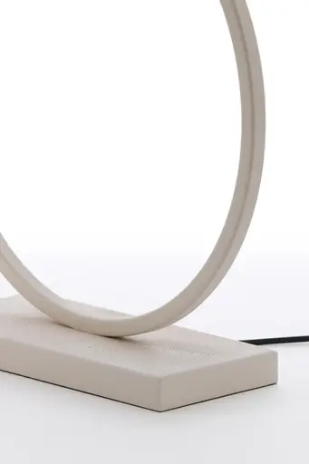 Lampfuß - LBH ca. 40x12,5x52 cm, Creme