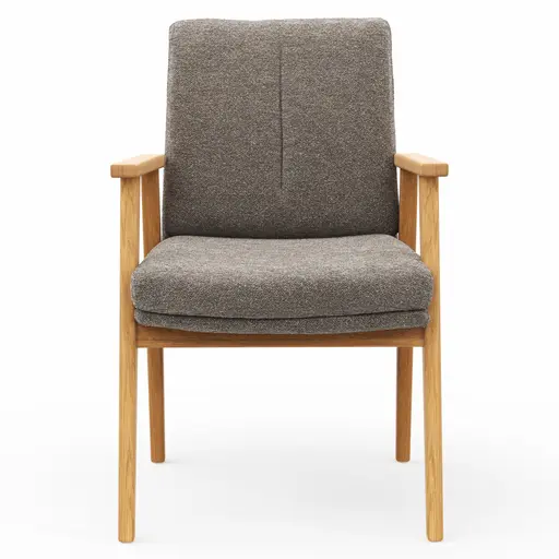 Armlehnstuhl Flore 2 - Stoff, Bronze