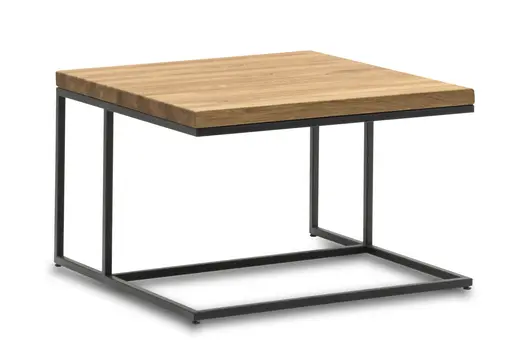 Couchtisch Farmingdale - LBH ca. 50x50x47 cm, Eiche massiv, natur geölt