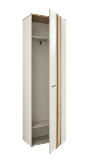 Garderobenschrank - B ca. 60 cm, Kaschmir, Evoke Eiche Nachbildung
