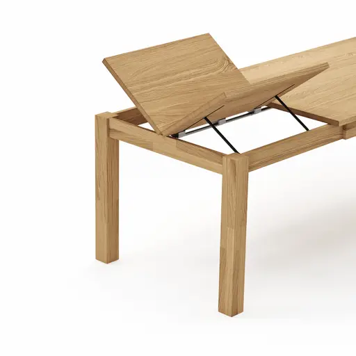 Esstisch Dinner - verlängerbar, LB ca. 160x90 cm, Wildeiche massiv