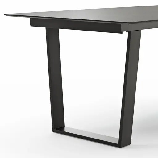 Esstisch Dinner - verlängerbar, LB ca. 200x95 cm, Kunststoff, Dunkelgrau