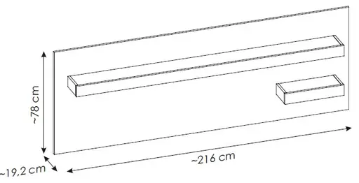 Paneel - Alpinweiß, Coast Evoke Eiche Nachbildung