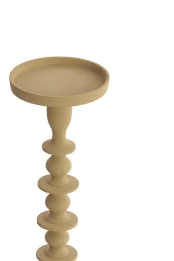 Kerzenleuchter - DH ca. 11x35,5 cm, Beige