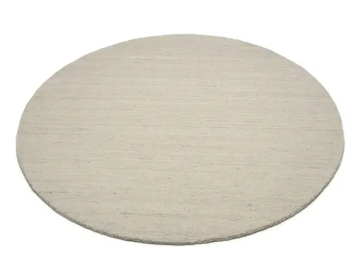 Teppich - Ø ca. 250 cm, Grau-Natur