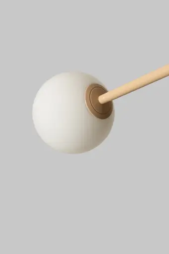Hängeleuchte - BH ca. 97x215 cm, Beige