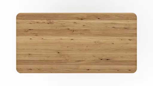 Esstisch Belfast - LB ca. 200x100 cm, Eiche massiv, X-Gestell asymmetrisch