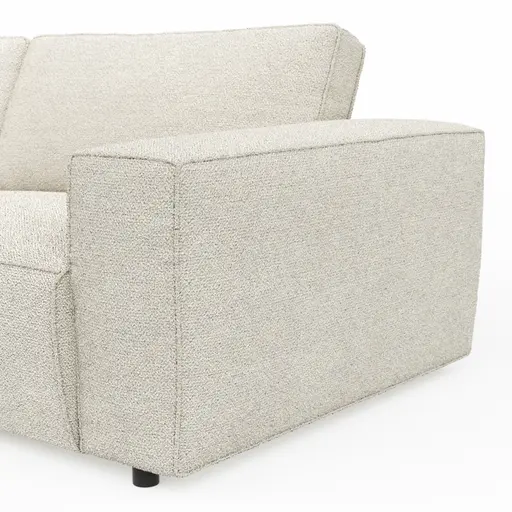 Sofa Lilaia - 1,5-Sitzer XL Tief mit 1,5-Sitzer XL, Stoff, Creme