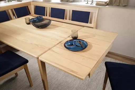 Esstisch - ausziehbar, LB ca. 130x90 cm, Kernbuche massiv