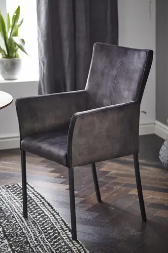 Armlehnstuhl 4110 - Stoff, Anthrazit