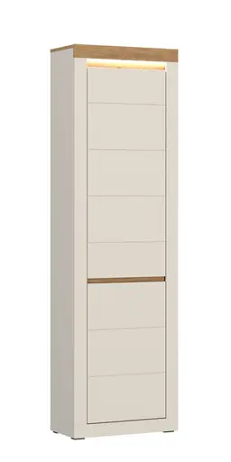 Garderobenschrank - mit Beleuchtung, B ca. 59 cm, Kaschmir, Stone Eiche Nachbildung