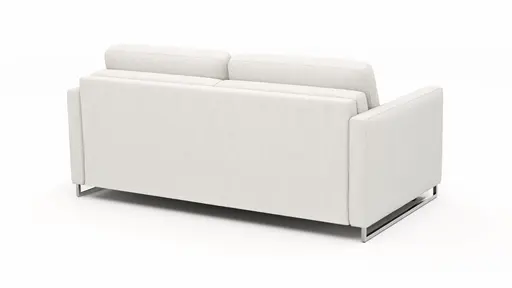 Sofa Nuoro - 2,5-Sitzer inkl. Schlaffunktion, Armlehne mit Kufe, Stoff, Natur