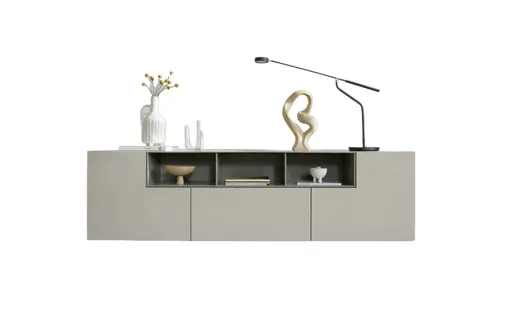 Sideboard 3900 - BHT ca. 220x62x45 cm, Lack, Kaschmir