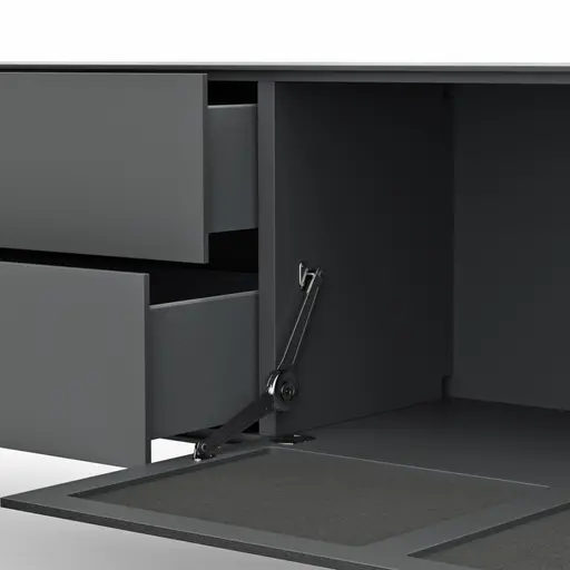 Lowboard Edge - B ca. 180 cm, Lack, Graphit