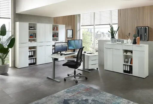 Büroschrank - B ca. 40 cm, Weiß