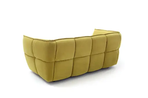 Sofa Hedda - 2-Sitzer, Velour, Senfgelb
