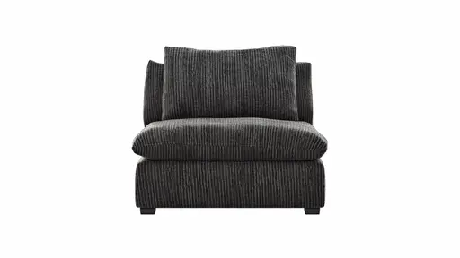 Sessel Ulf - Cord,  Anthrazit