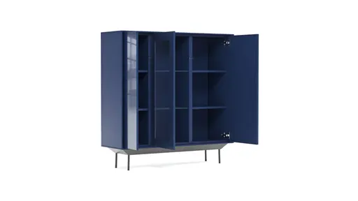 Highboard Parano - Lack, Helles Royalblau