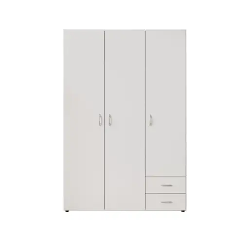 Drehtürenschrank- B ca. 120 cm, Weiß