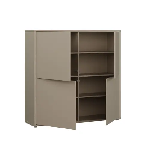 Kommode FAID- B ca. 124 cm, Taupe