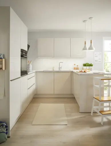 U-Küche 51.160 GL 1 525, weiß