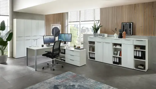 Büroschrank - B ca. 40 cm, Weiß