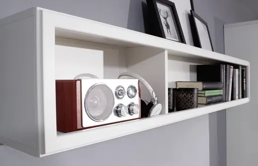 Wohnwand EM Multiplan - mit Beleuchtung, Wildeiche Dekor