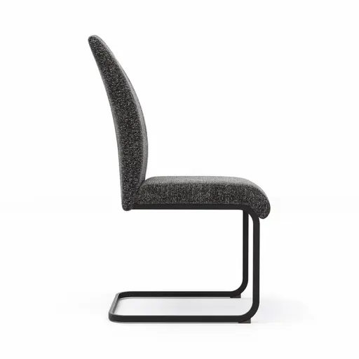 Freischwinger Dinner - Stoff, Anthrazit