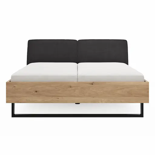 Nachtkonsole Viana - Balkeneiche Furnier, Lack Anthrazit